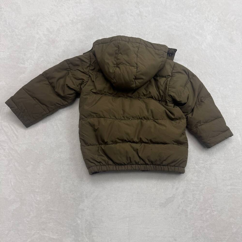 Ralph Lauren Polo Toddler Boys Puffer Jacket Brown Size 3T Down Hooded Coat - Picture 5 of 5